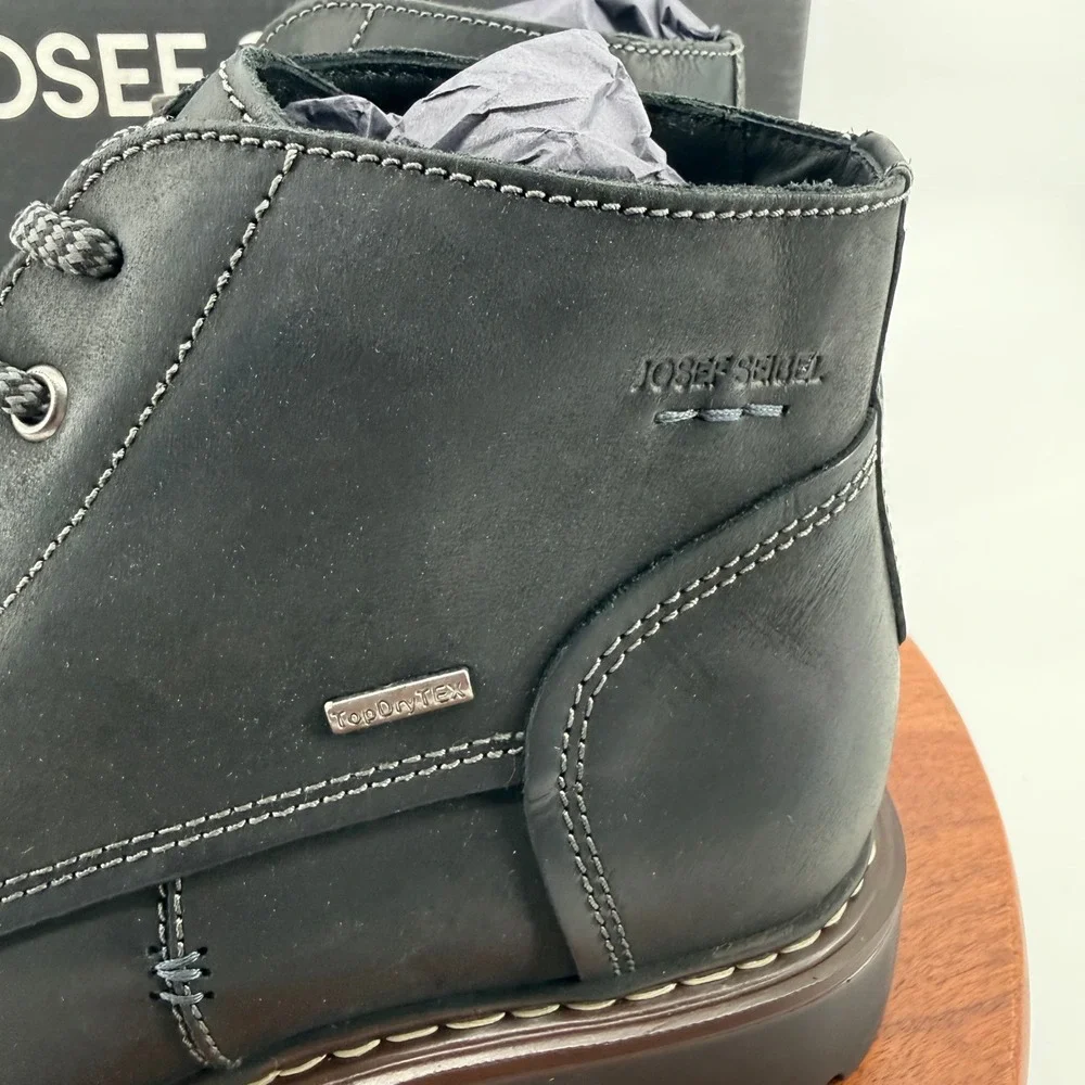 Josef Seibel Chance 53 Mens Boots Mocca‎ Crazy Horse Leather Size EU45/US11-11.5